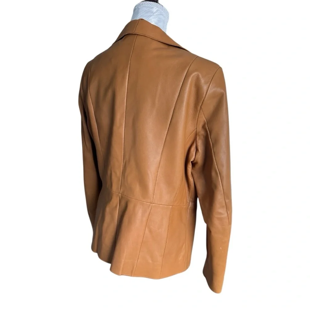 Bernardo Tan Leather Jacket